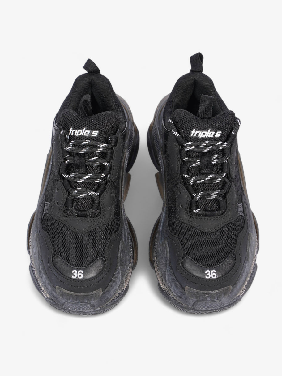 Triple S Black Clear Sole Mesh EU 36 UK 3 Image 8