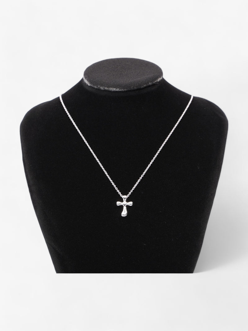  Elsa Peretti Cross Pendant Necklace Silver Silver Sterling 21cm