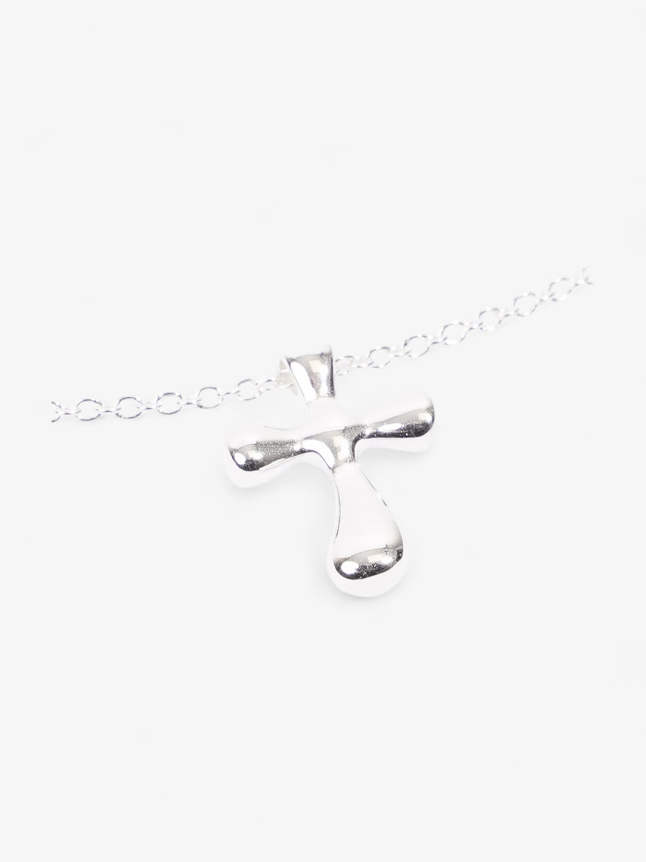 Elsa Peretti Cross Pendant Necklace Silver Silver Sterling 21cm Image 4