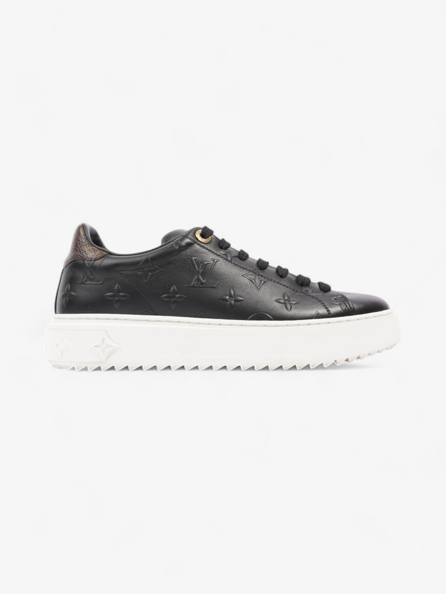 Louis Vuitton Time Out Sneakers Black / Monogram Leather EU 37 UK 4 Image 1