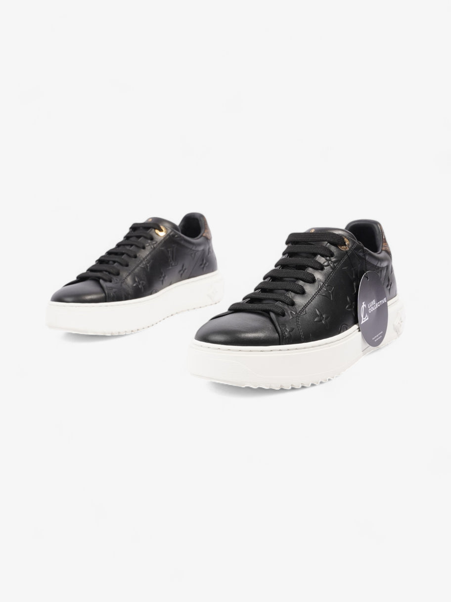 Louis Vuitton Time Out Sneakers Black / Monogram Leather EU 37 UK 4 Image 10