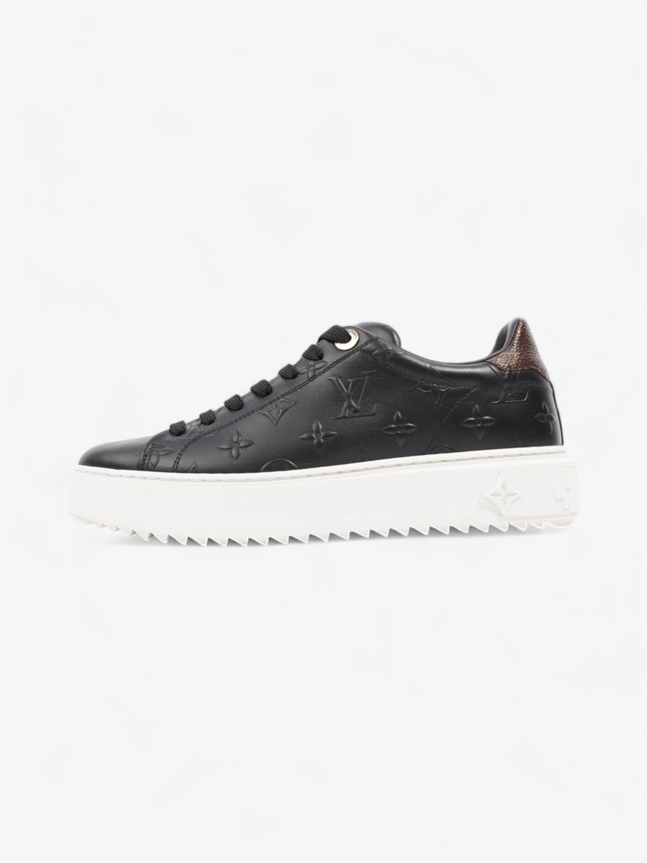 Louis Vuitton Time Out Sneakers Black / Monogram Leather EU 37 UK 4 Image 5