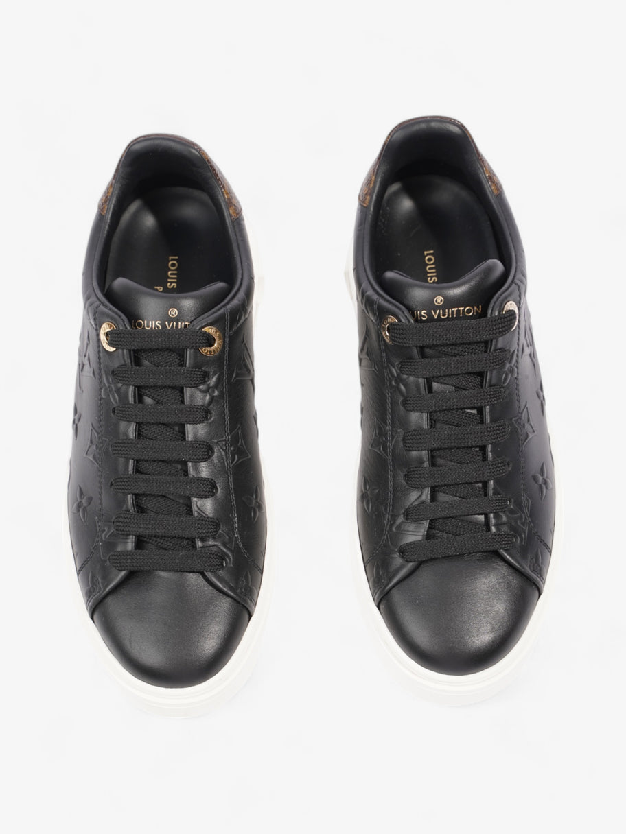 Louis Vuitton Time Out Sneakers Black / Monogram Leather EU 37 UK 4 Image 8