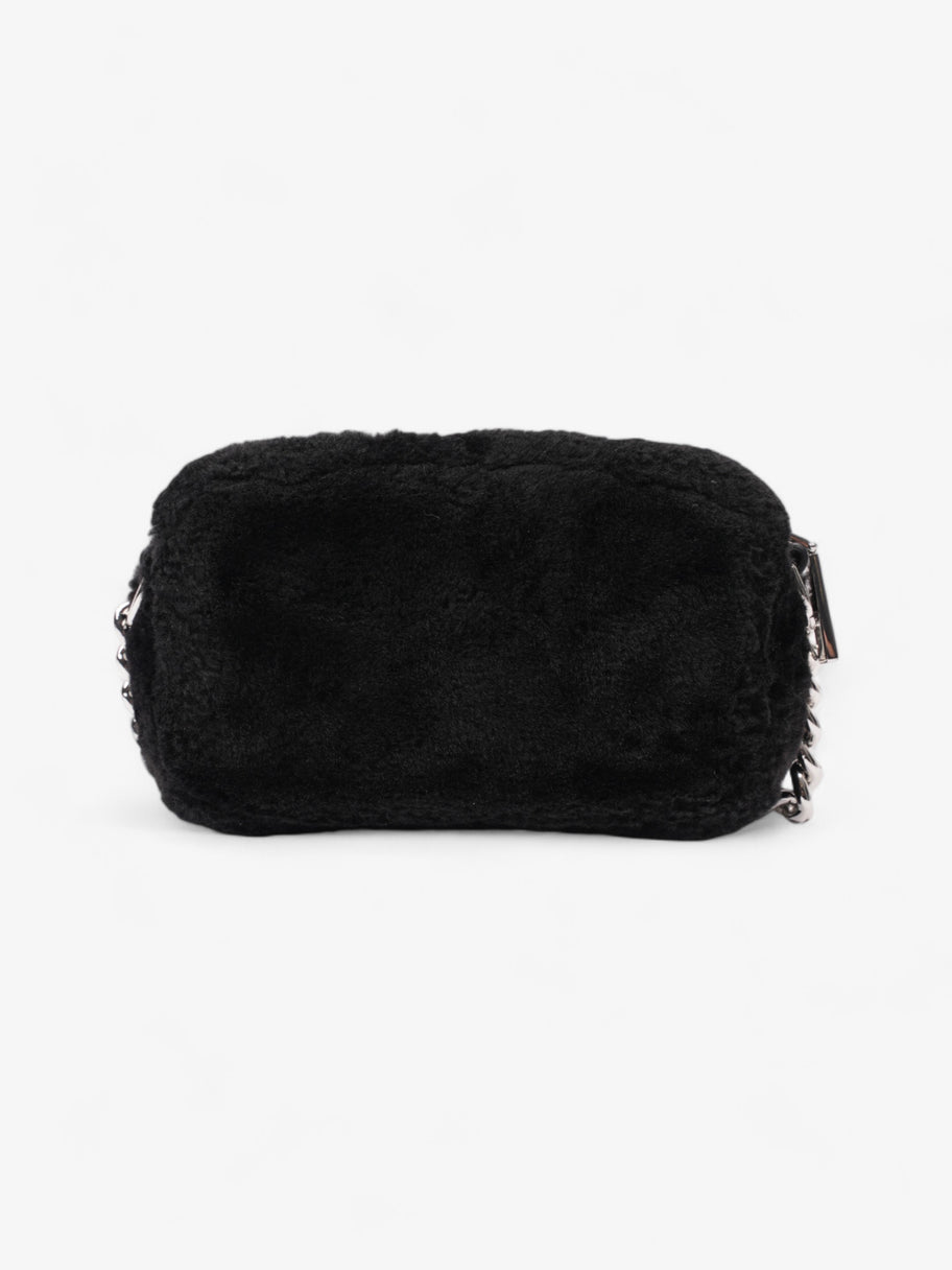 Marc Jacobs The Plush Snapshot Bag Black Faux Fur Image 4