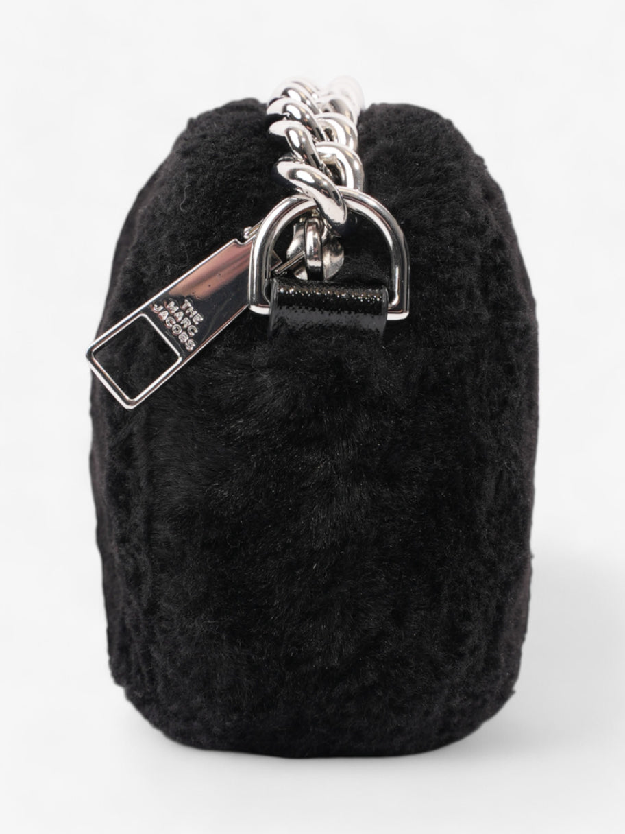 Marc Jacobs The Plush Snapshot Bag Black Faux Fur Image 5