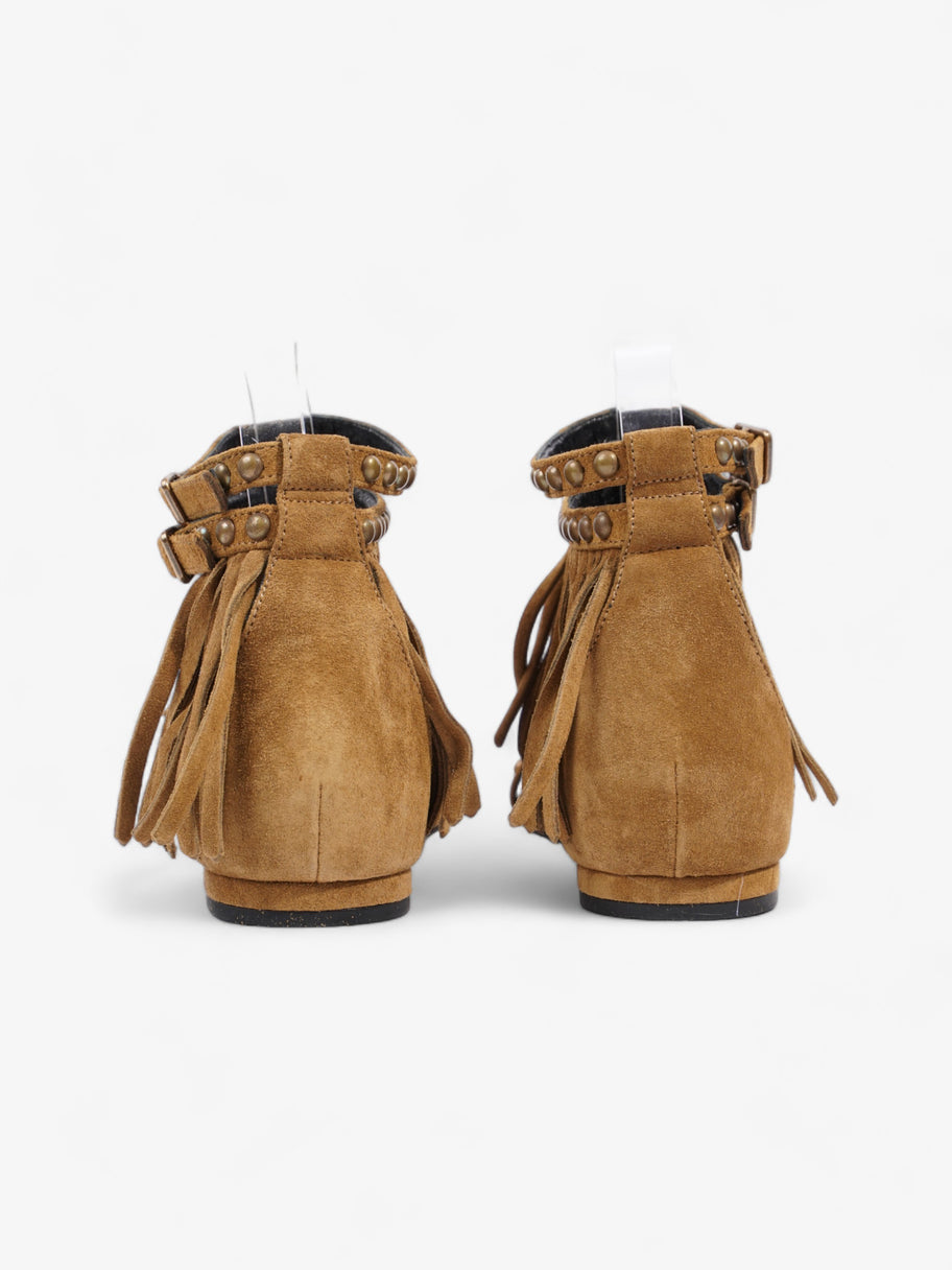 Saint Laurent Tassel Sandals Brown Suede EU 35.5 UK 2.5 Image 6