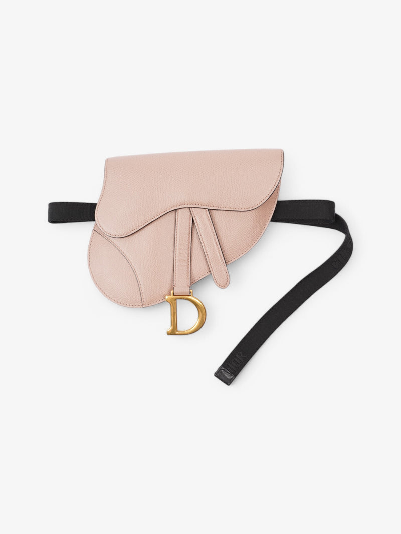  Christian Dior Saddle Belt Bag Rose Beige  Calfskin Leather