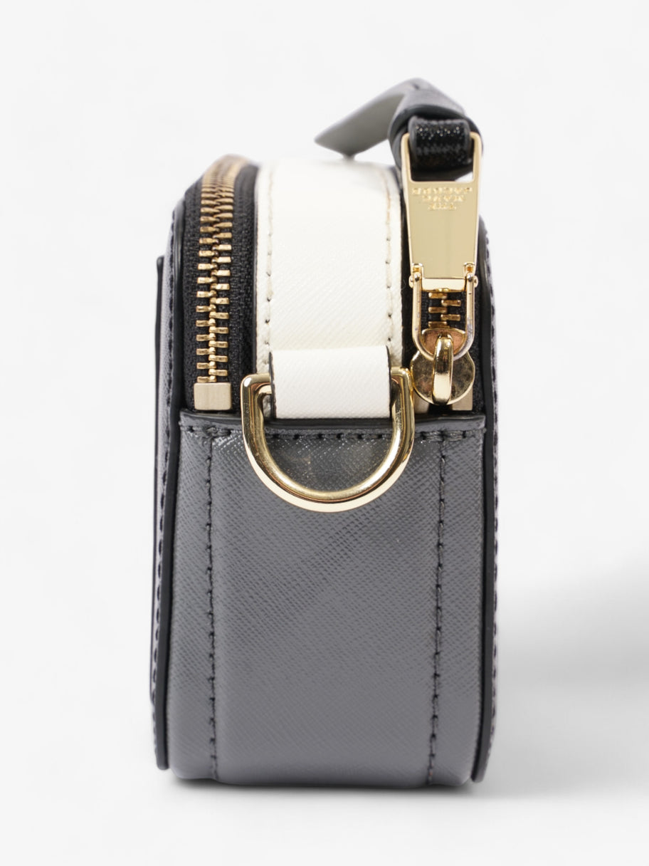 Marc Jacobs The Snapshot Bag Black / White / Grey Leather Image 3