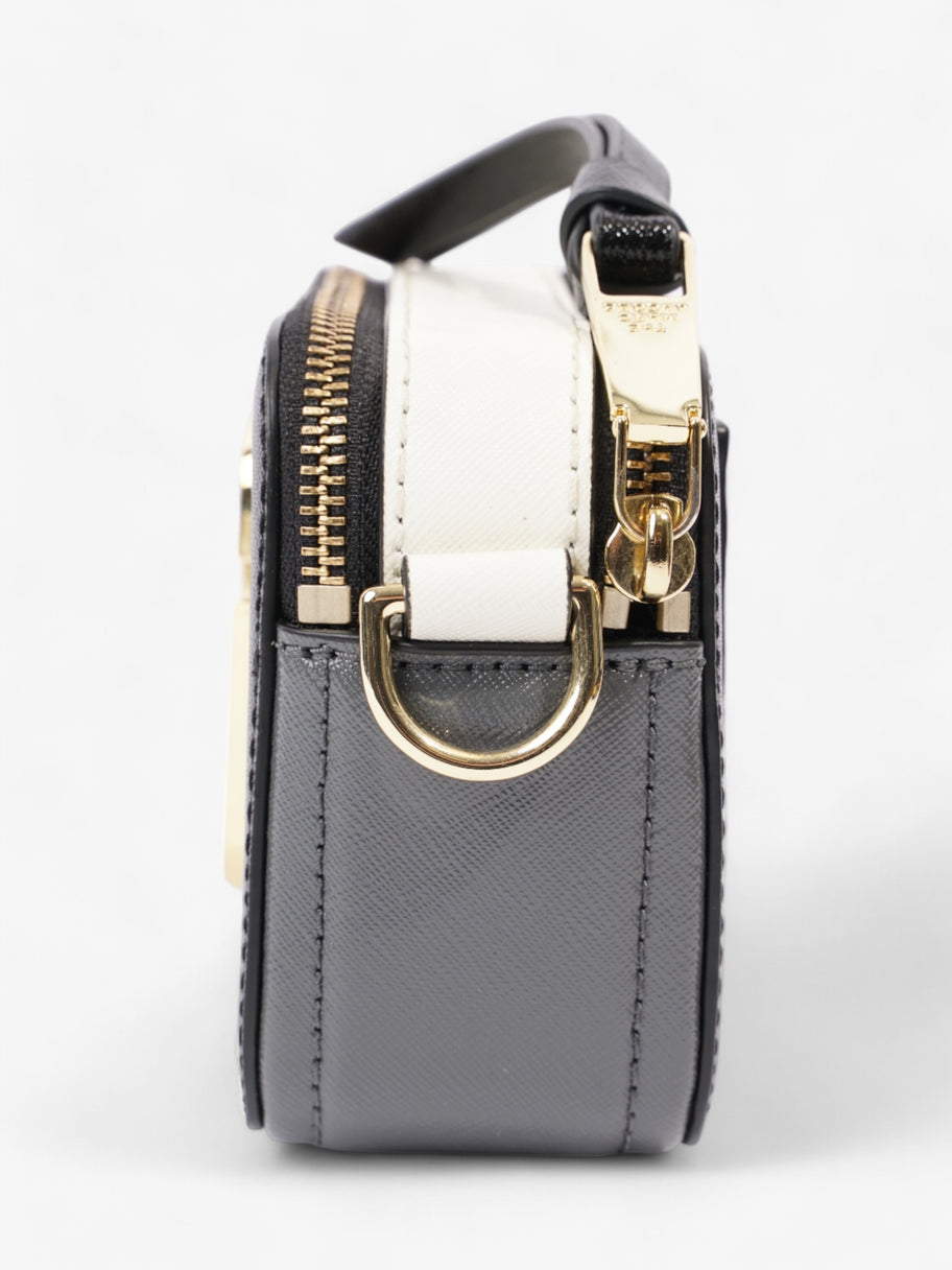 Marc Jacobs The Snapshot Bag Black / White / Grey Leather Image 5