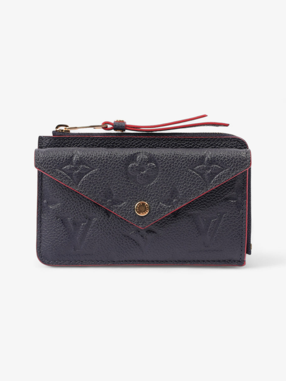 Louis Vuitton Recto Verso Card Holder Monogram Empreinte / Navy Blue / Red Empreinte Leather Image 1