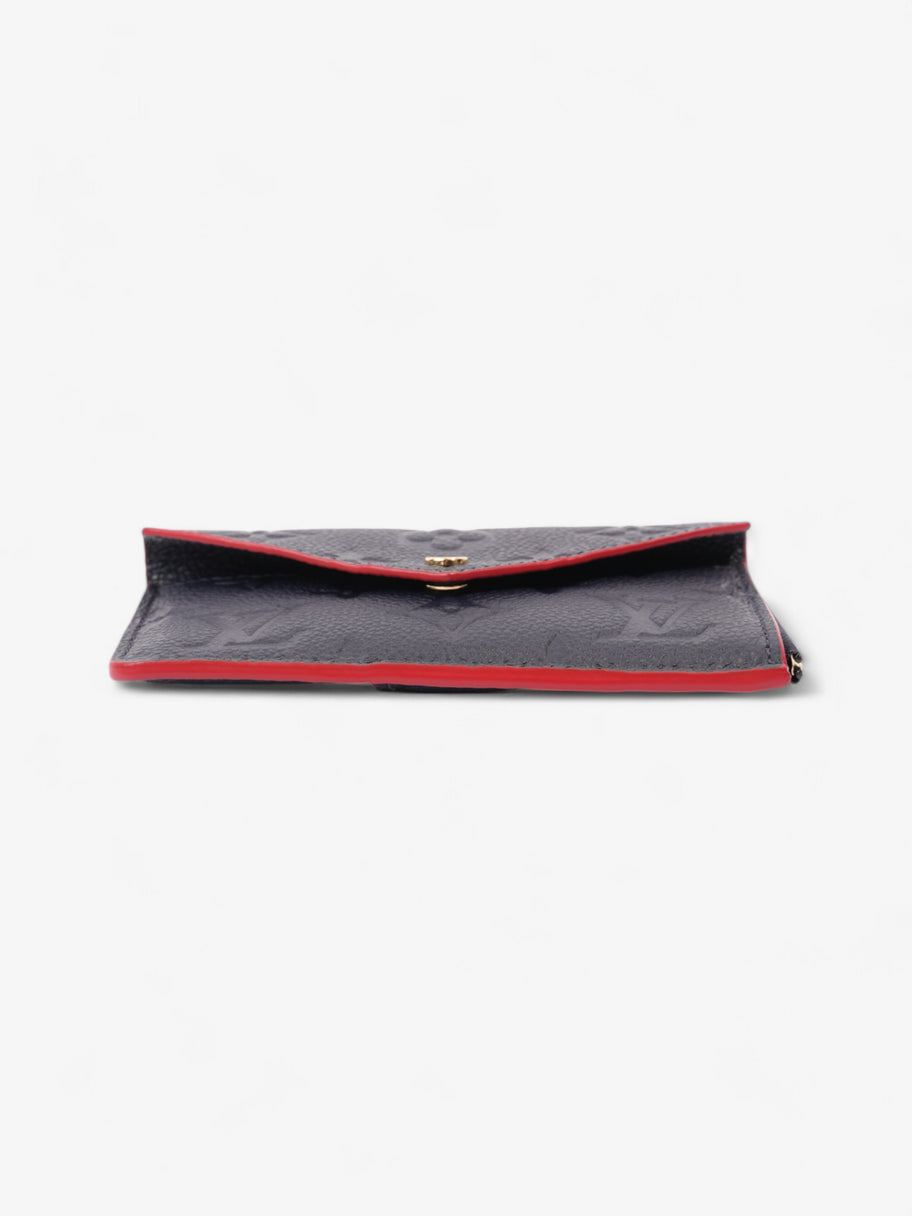 Louis Vuitton Recto Verso Card Holder Monogram Empreinte / Navy Blue / Red Empreinte Leather Image 5