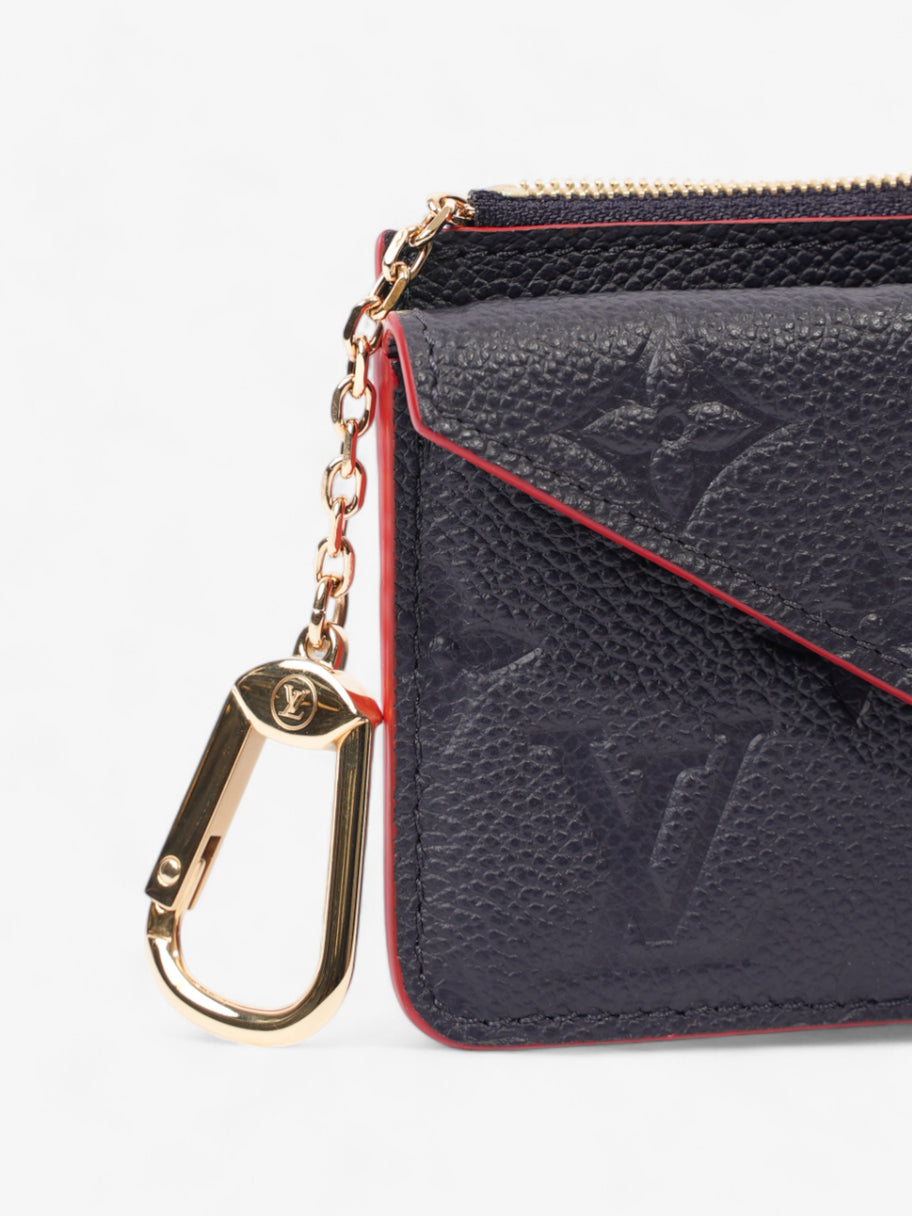 Louis Vuitton Recto Verso Card Holder Monogram Empreinte / Navy Blue / Red Empreinte Leather Image 7