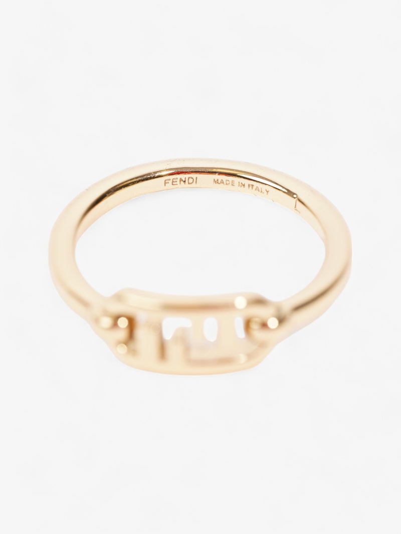  Fendi O'Lock ring Gold Brass Large (58mm)