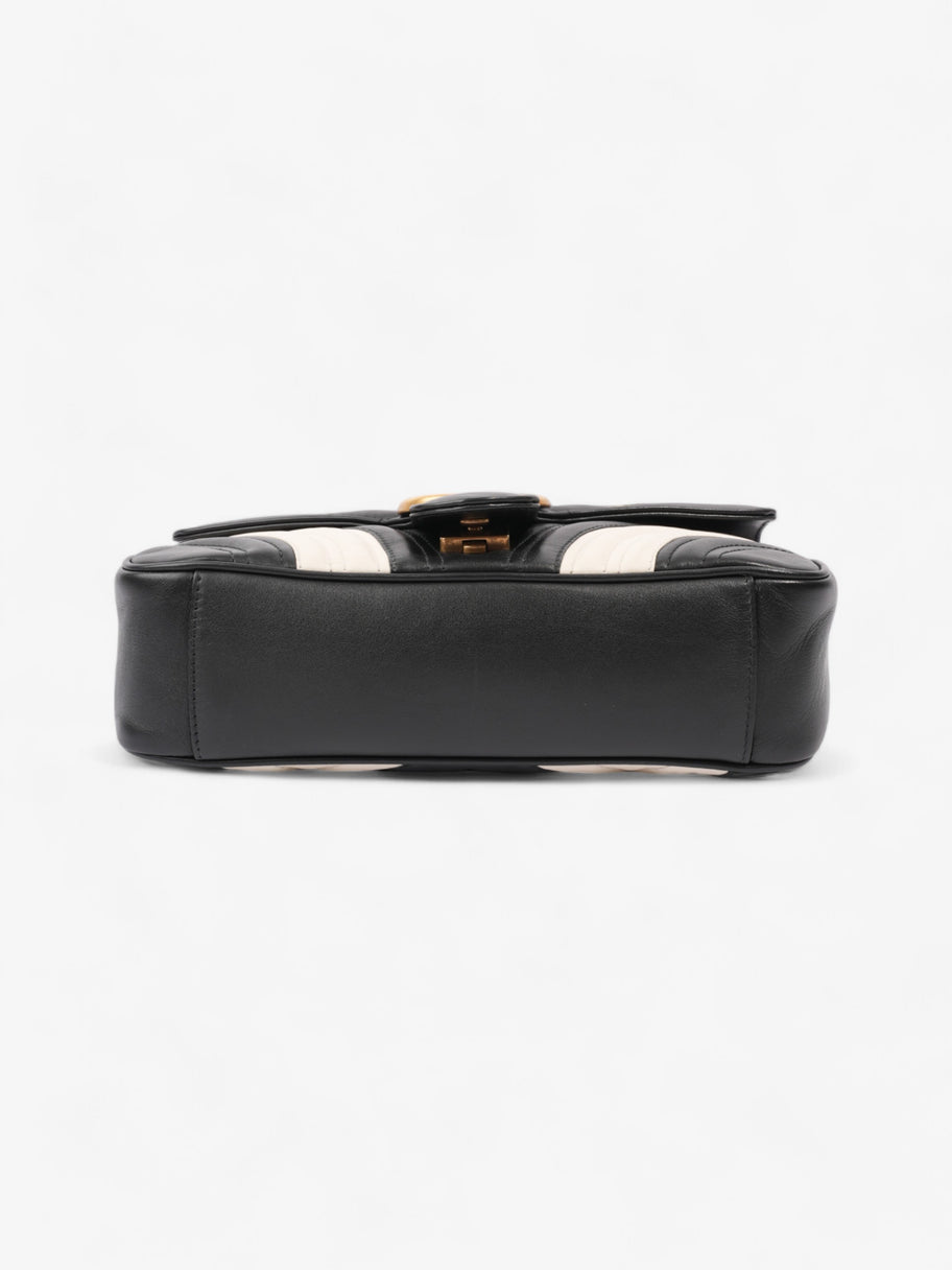 Gucci GG Marmont Black / White Matelasse Leather Small Image 6