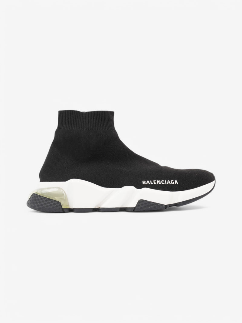  Balenciaga Speed Clear Sole Black / White Cotton EU 39 UK 6