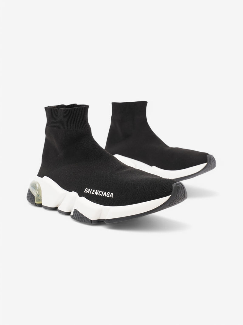  Balenciaga Speed Clear Sole Black / White Cotton EU 39 UK 6