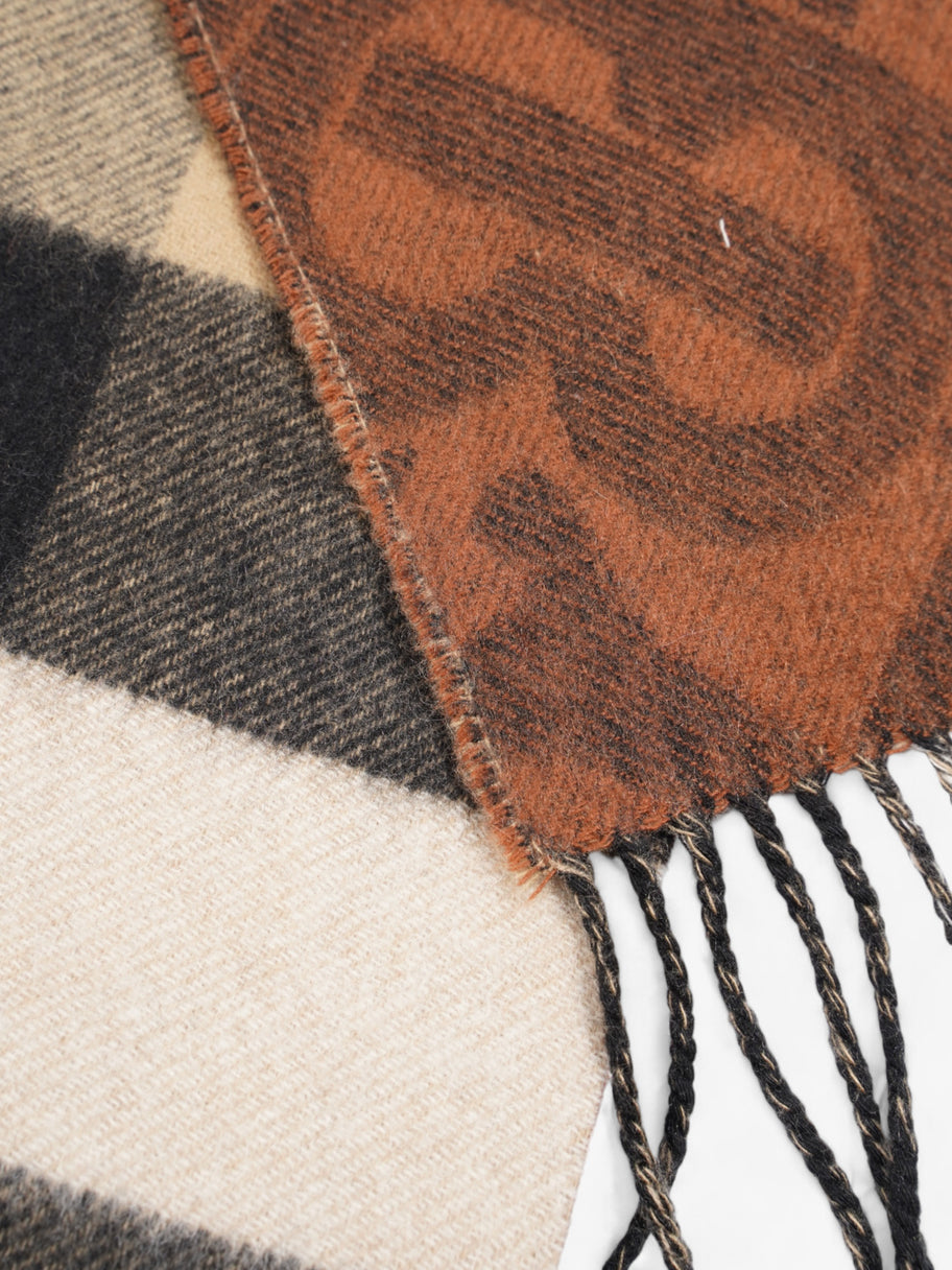 Burberry Reversible Scarf House Check / Brown Cashmere Image 3