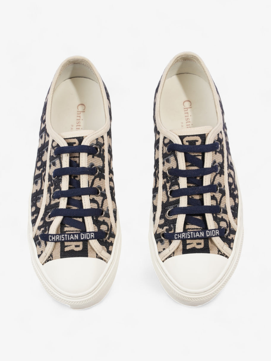 Christian Dior Walk'n'Dior Sneaker Beige / Navy / White Canvas EU 36.5 UK 3.5 Image 8