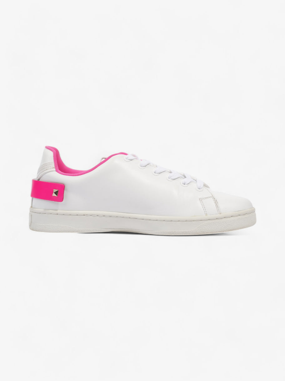 Valentino VLogo Sneakers White / Neon Pink Leather EU 39 UK 6 Image 4