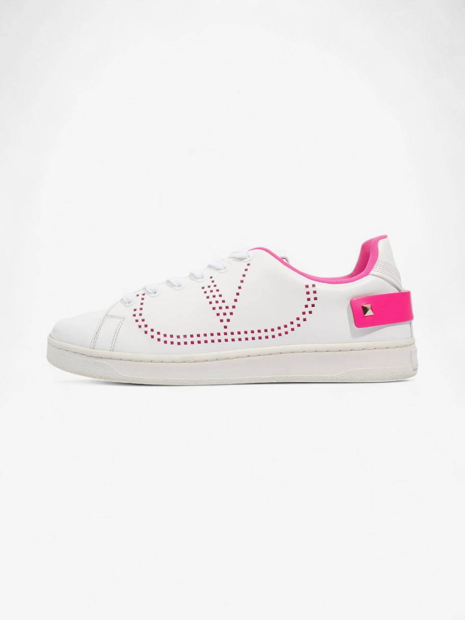 Valentino VLogo Sneakers White / Neon Pink Leather EU 39 UK 6 Image 5