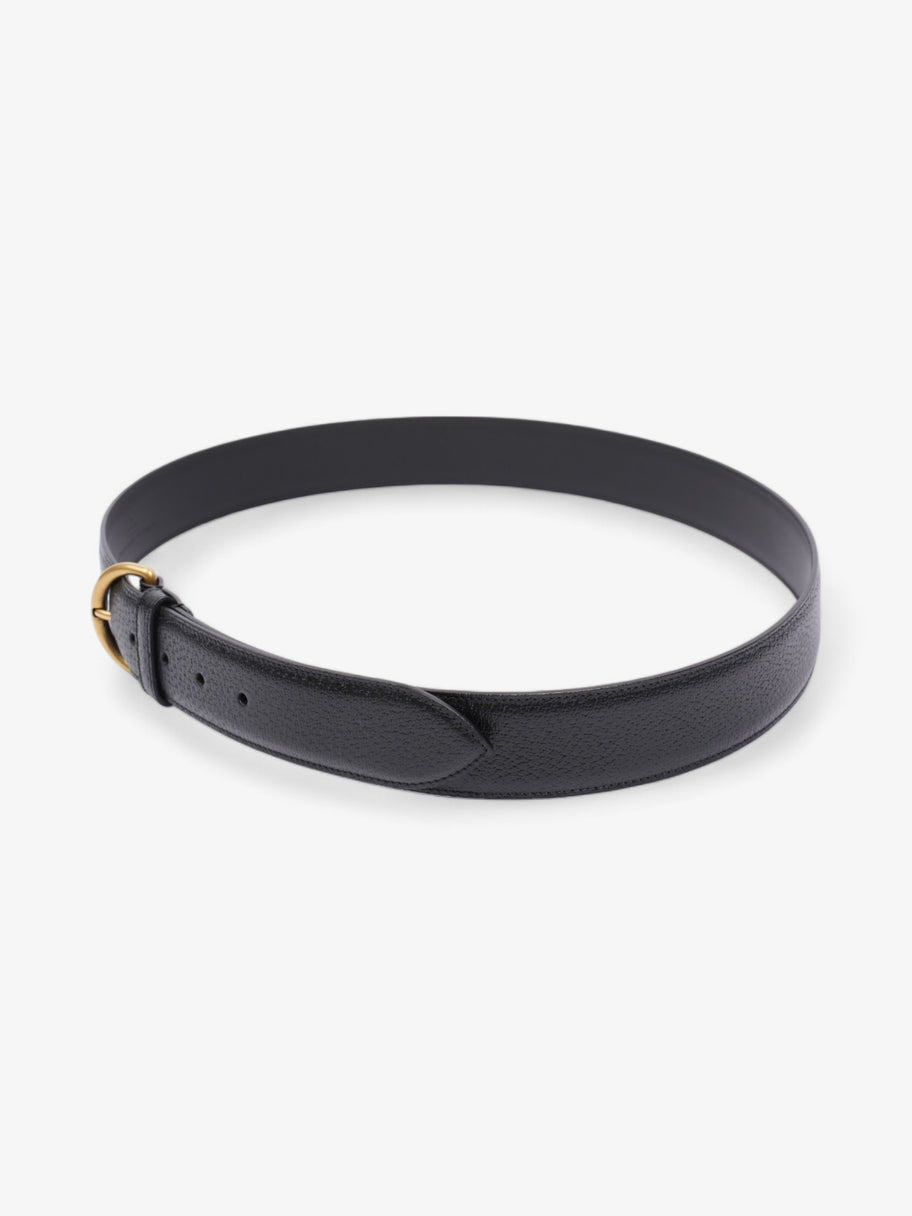 Gucci Buckle Belt Black Leather 105cm 42