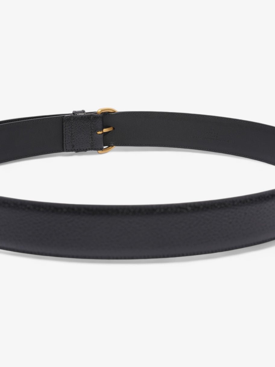 Gucci Buckle Belt Black Leather 105cm 42