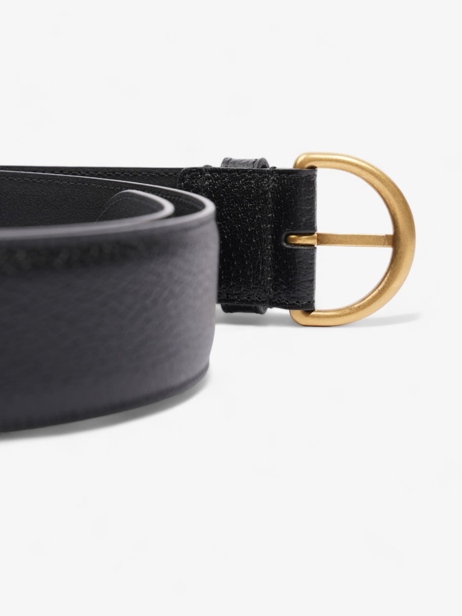 Gucci Buckle Belt Black Leather 105cm 42