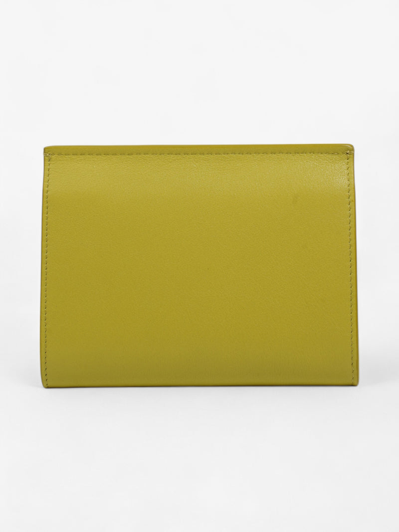  Mulberry Amberley Wallet Meadow Green / Gold Calfskin Leather Medium