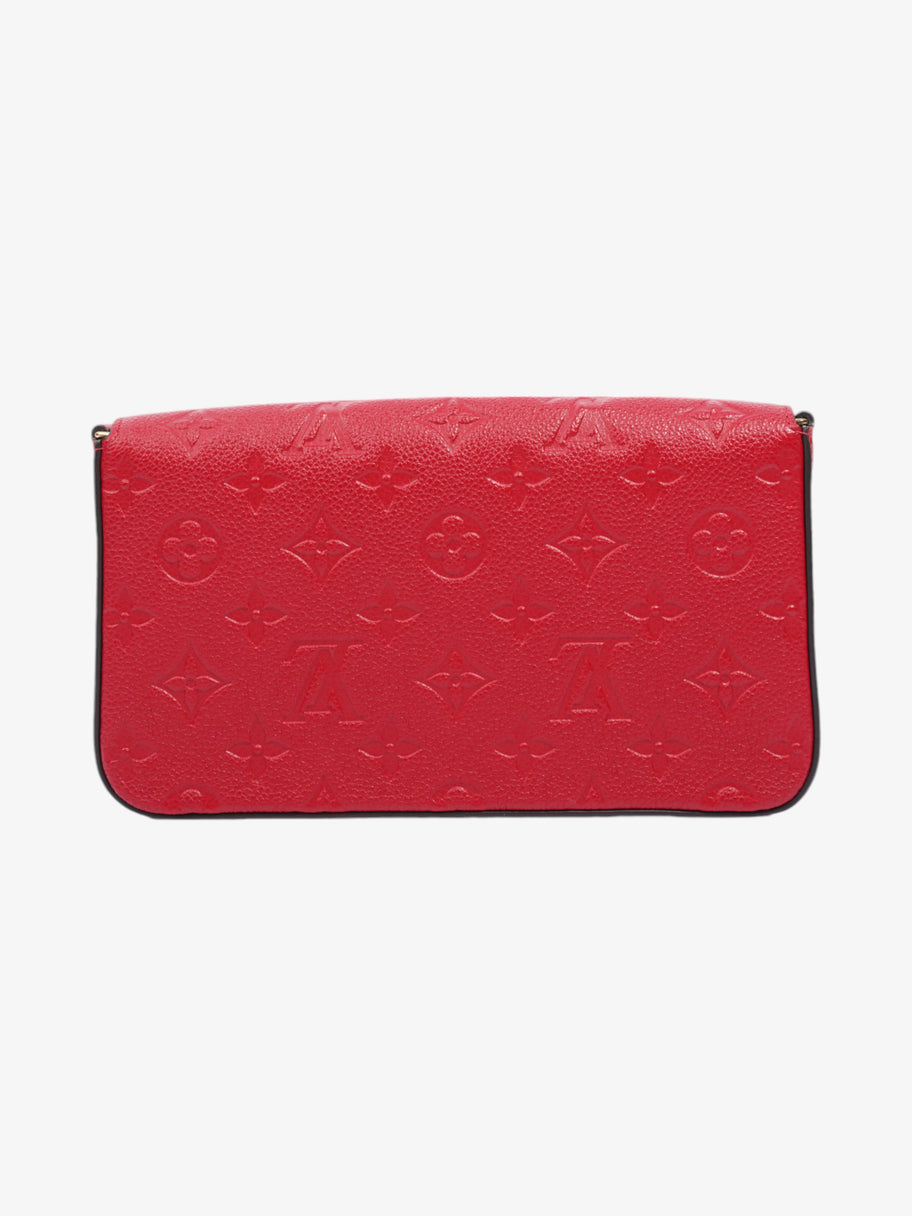 Louis Vuitton Pochette Felicie Monogram Empreinte / Red Empreinte Leather Image 4