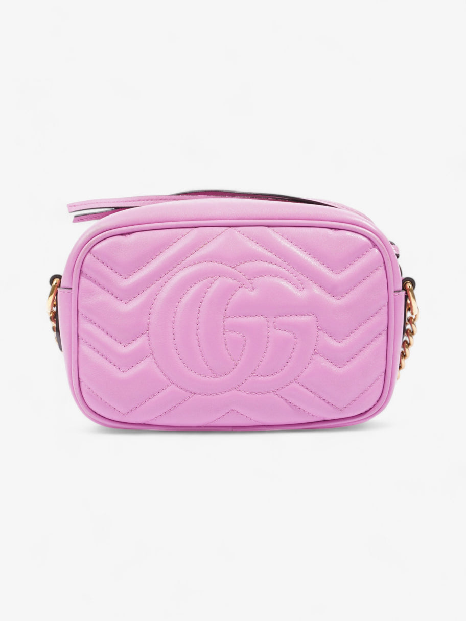 Gucci GG Marmont Camera Pink Matelasse Leather Mini Image 4