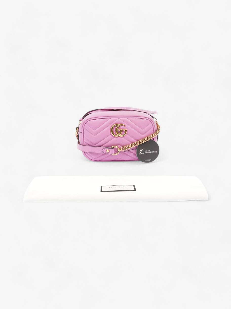 Gucci GG Marmont Camera Pink Matelasse Leather Mini Image 8