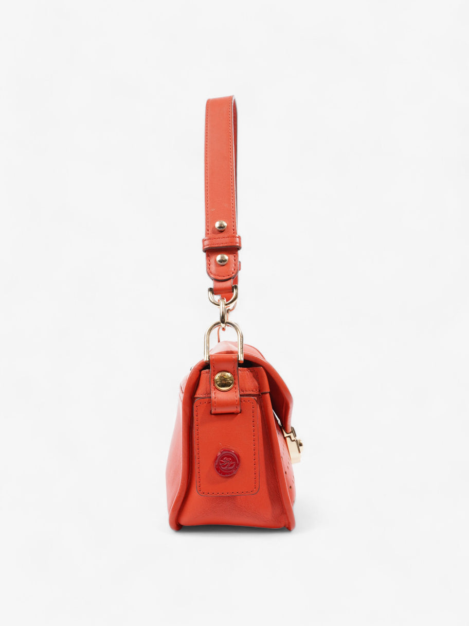 Longchamp Mademoiselle Orange Leather Small Image 5