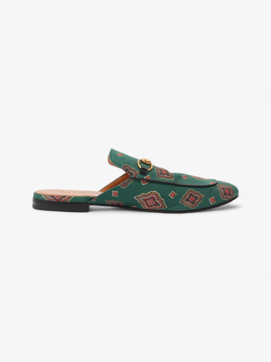 Gucci Princetown Loafer Green / Red Canvas EU 44 UK 10 Image 4