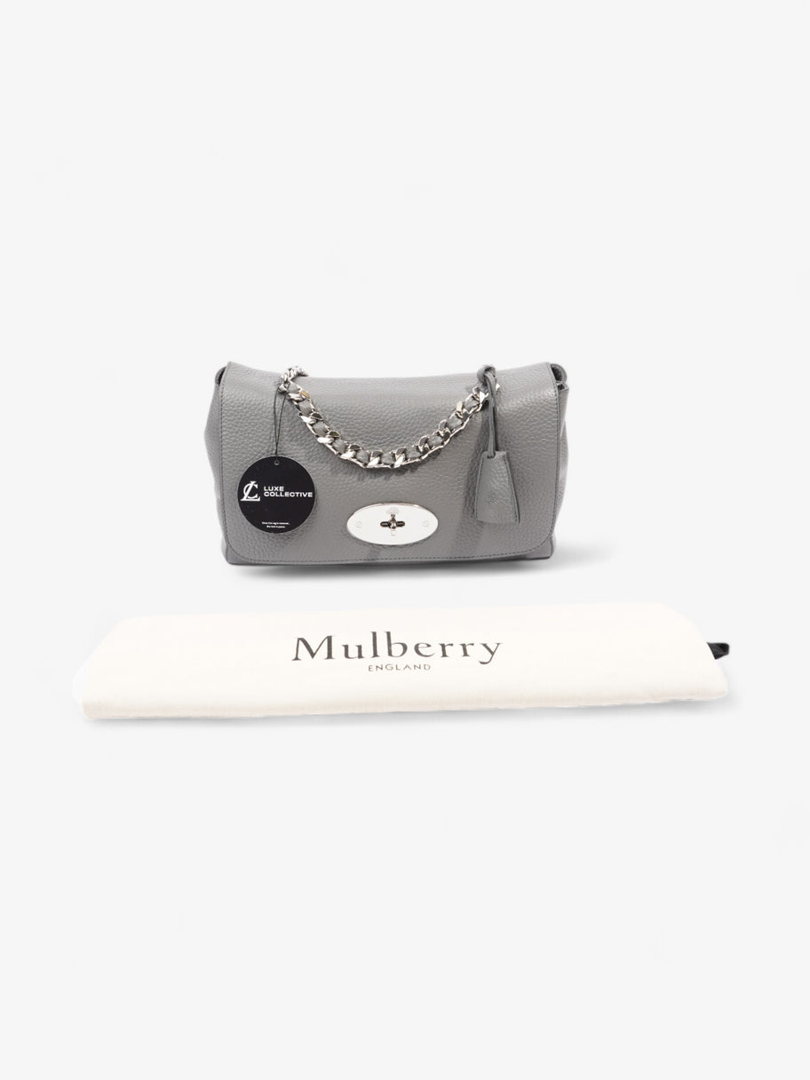 Mulberry Lily Top Handle Bag Grey Grained Leather Medium Image 8