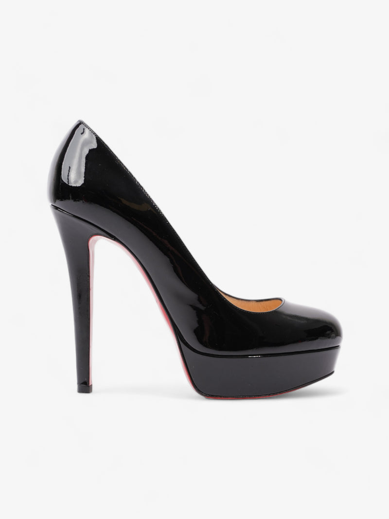  Christian Louboutin Bianca 140mm Black Patent Leather EU 38.5 UK 5.5