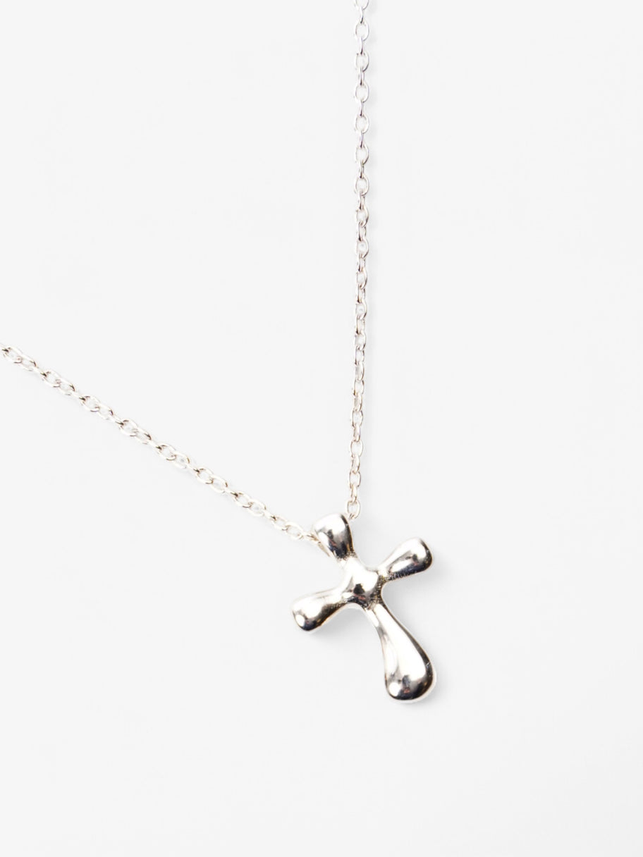 Tiffany and Co Cross Necklace Silver Silver Sterling Image 2