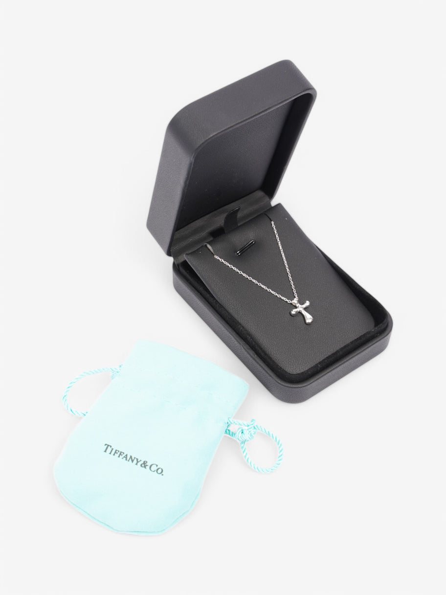 Tiffany and Co Cross Necklace Silver Silver Sterling Image 6