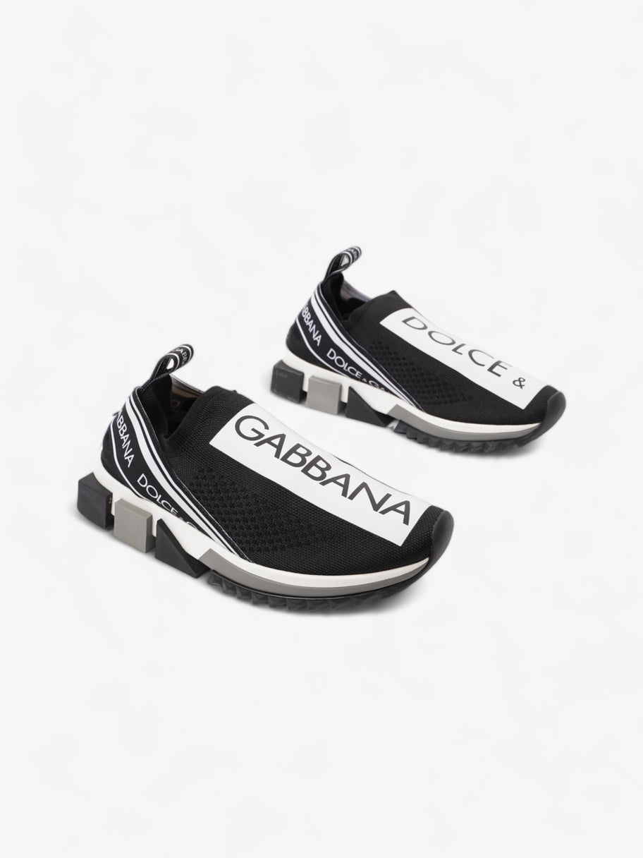 Dolce and Gabbana Sorrento Logo Slip-on Sneakers Black / White Cotton EU 37.5 UK 4 Image 2