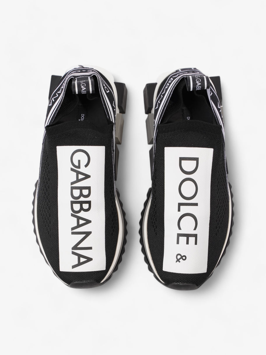 Dolce and Gabbana Sorrento Logo Slip-on Sneakers Black / White Cotton EU 37.5 UK 4 Image 8