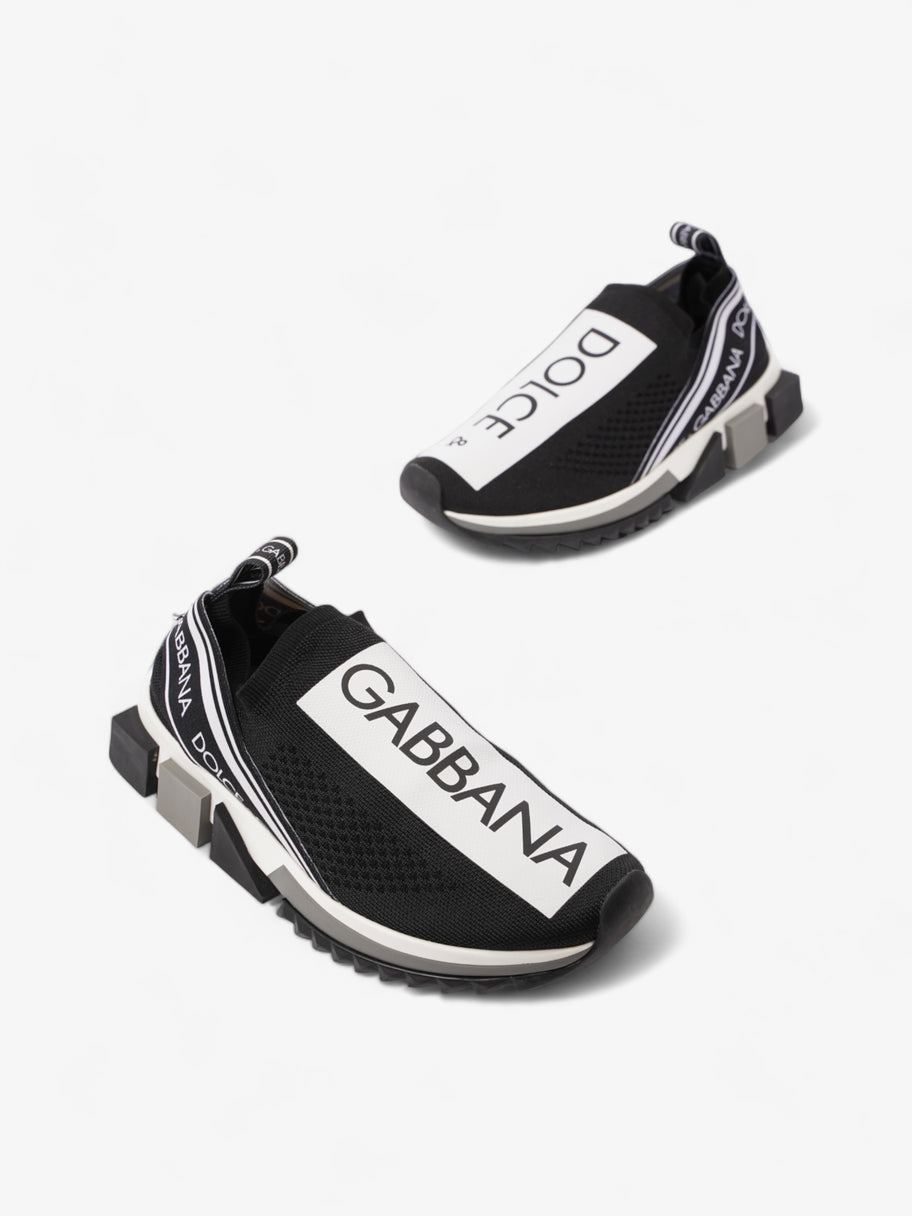 Dolce and Gabbana Sorrento Logo Slip-on Sneakers Black / White Cotton EU 37.5 UK 4 Image 9