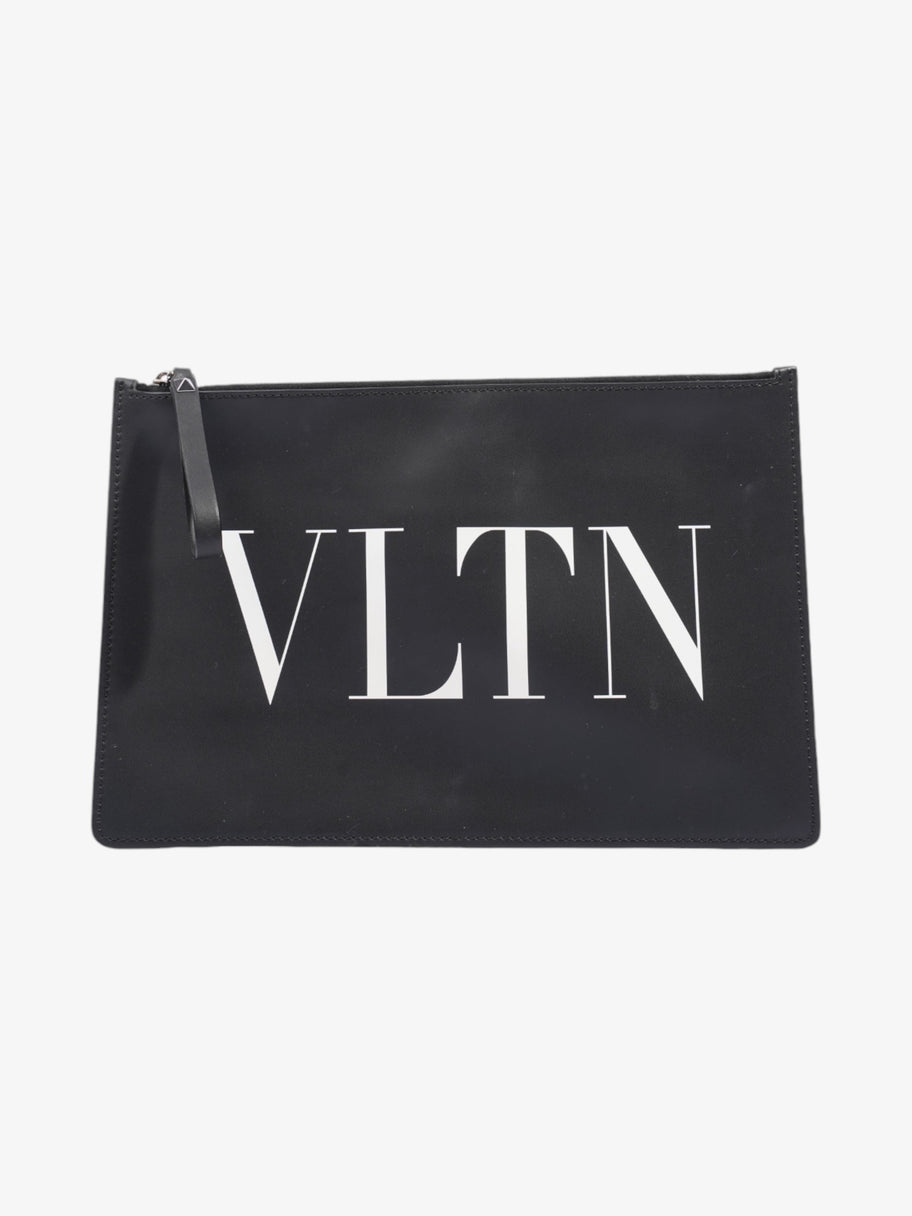 Valentino VLTN Clutch Black / White Leather Image 1