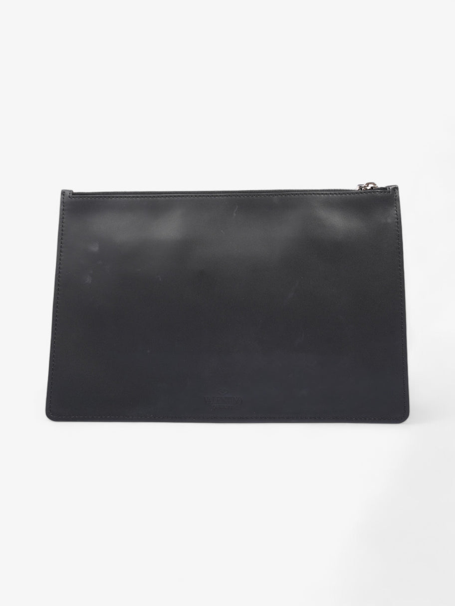 Valentino VLTN Clutch Black / White Leather Image 3