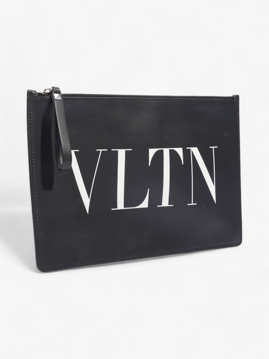 Valentino VLTN Clutch Black / White Leather Image 5