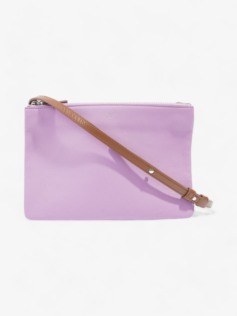 Celine Trio Lilac / Brown / Cream Leather Small Image 1