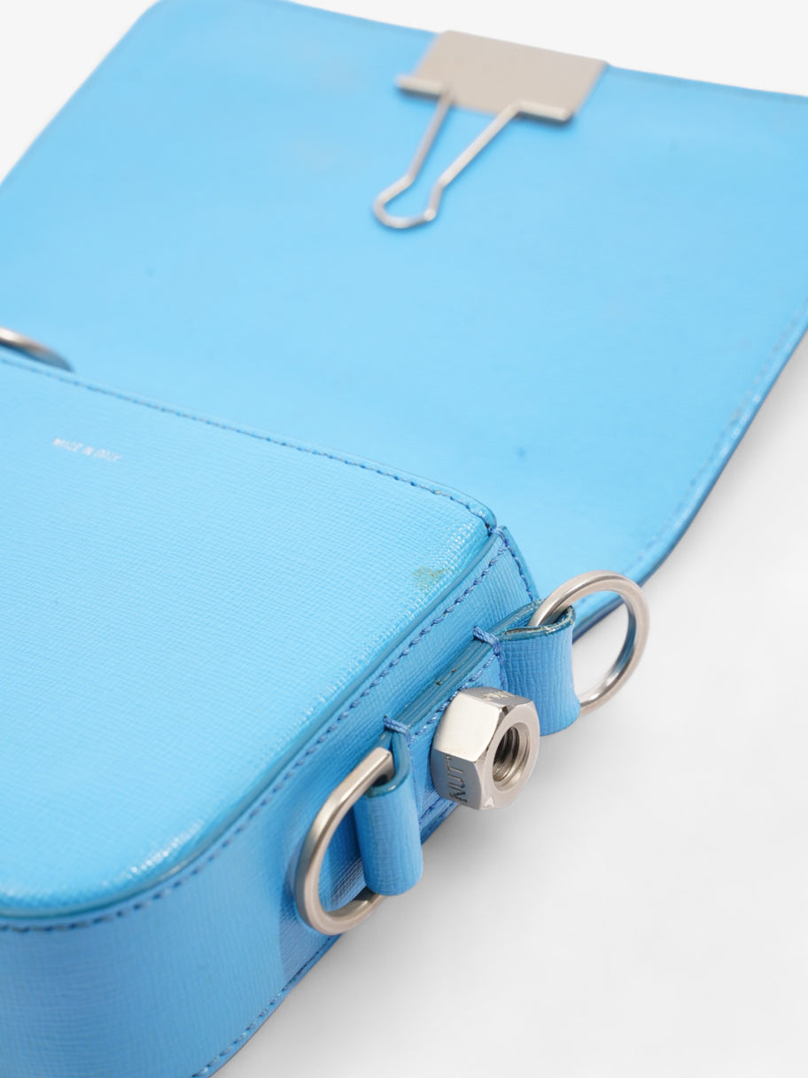 Binder Clip Mini Blue Leather Mini Image 11