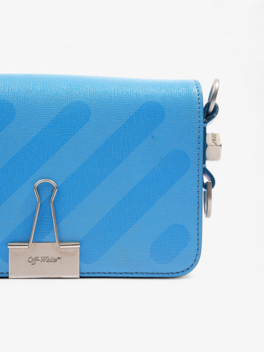 Binder Clip Mini Blue Leather Mini Image 3