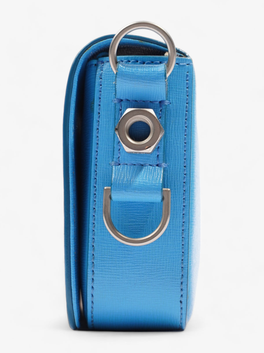 Binder Clip Mini Blue Leather Mini Image 4