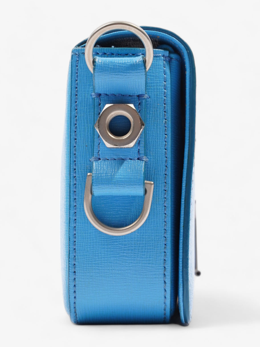 Binder Clip Mini Blue Leather Mini Image 6