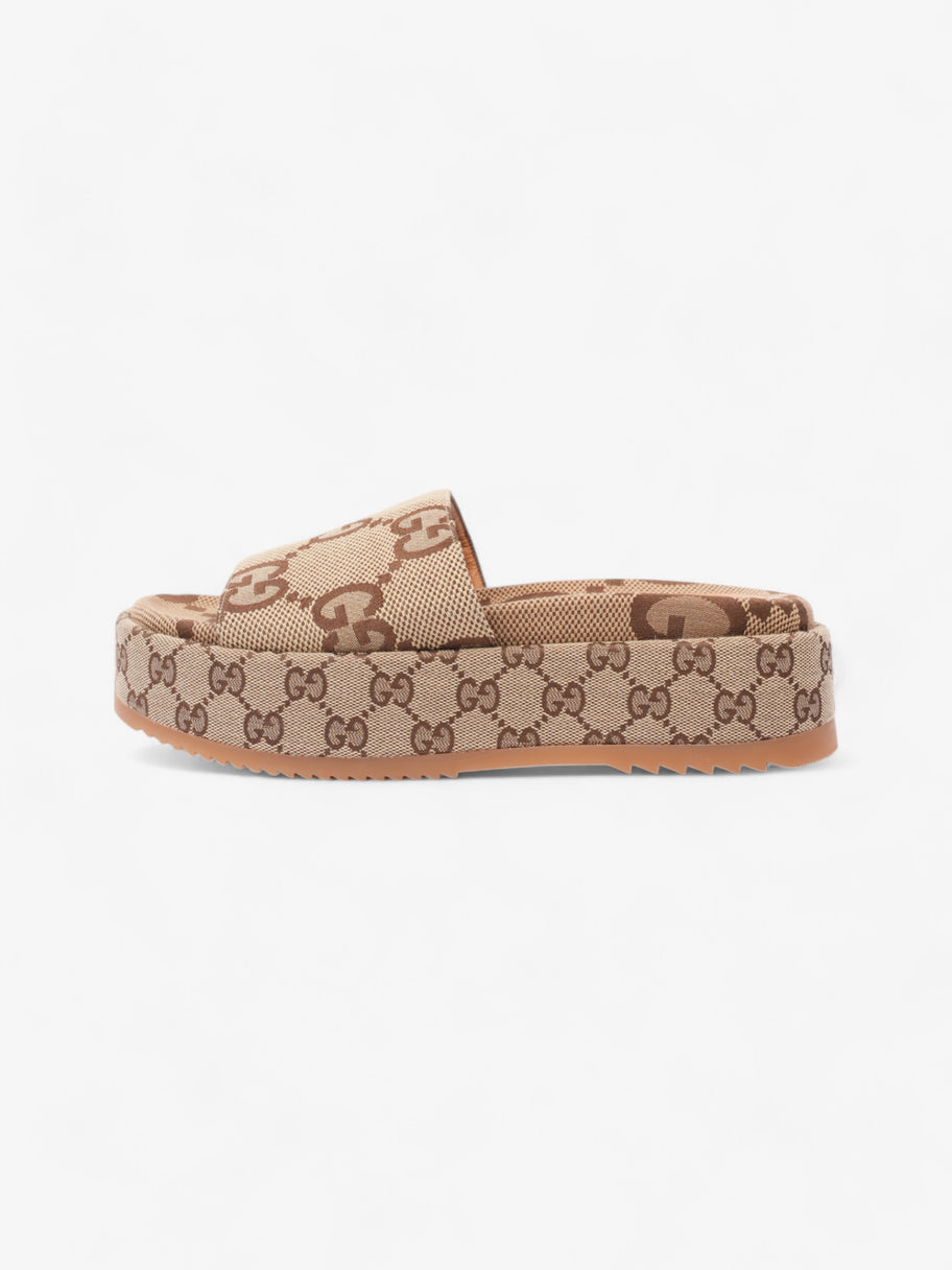 Gucci GG Platform Slides Beige  Canvas EU 39.5 UK 6.5 Image 5