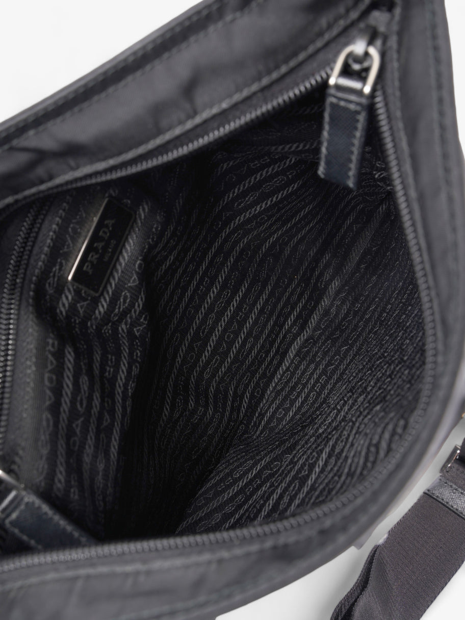 Prada Front Pocket Messenger Bag Black Nylon Medium Image 7